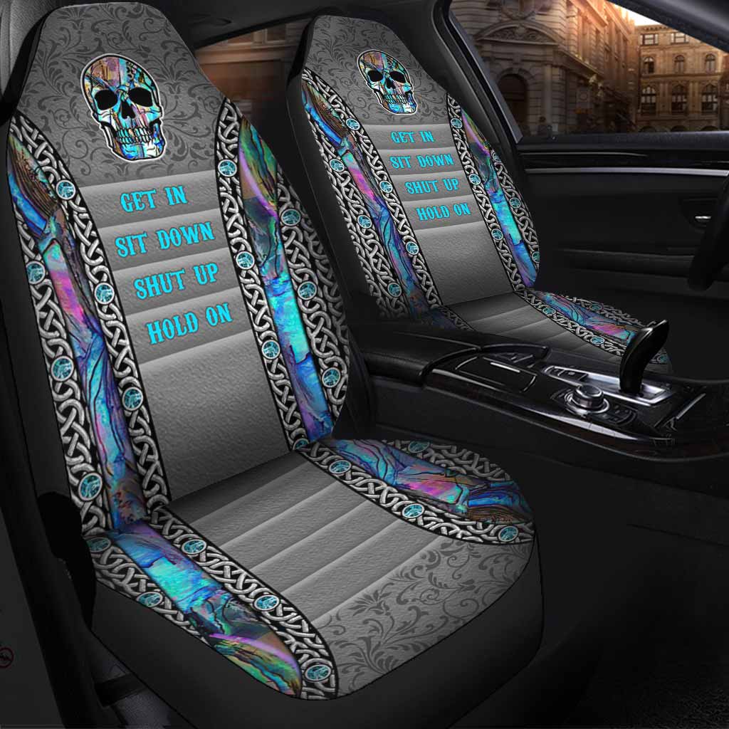Get In Sit Down - Skull Seat Covers With 3D Pattern Print