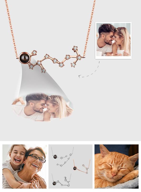 Your Constellation - Personalized Constellation Photo Projection Necklace