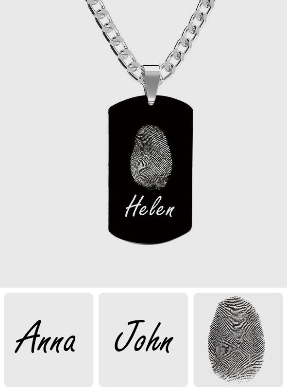 Personalized Engraved Fingerprint