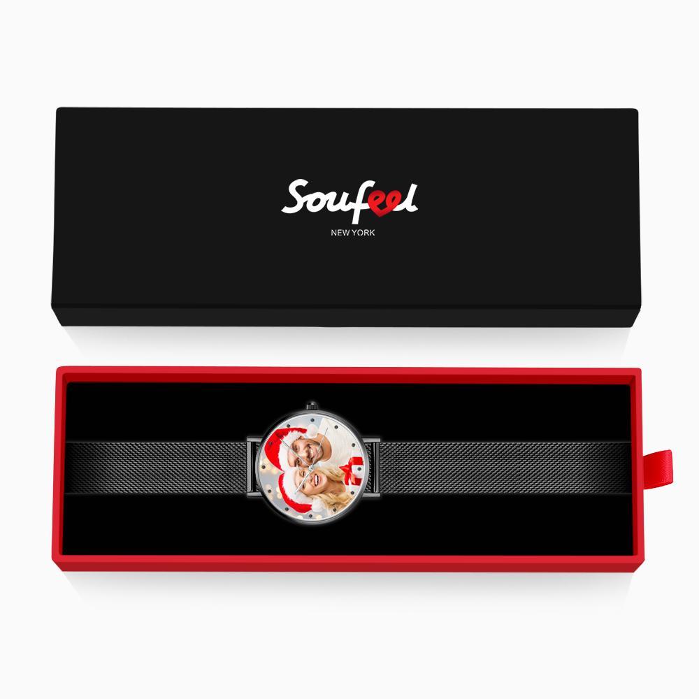 Personalized Engraved Women's Black Alloy Bracelet Photo