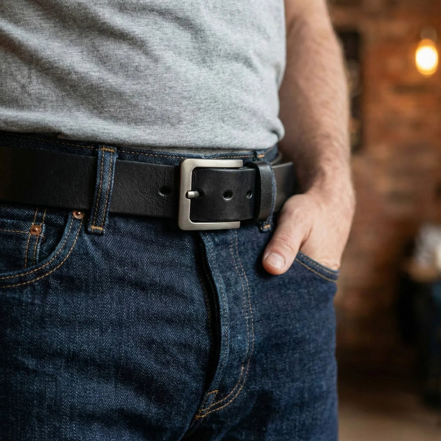 Funny Romantic Personalized Leather Belt, Engraved Secret Note Style, Sleek Buckle Look, Creative Couple Gift