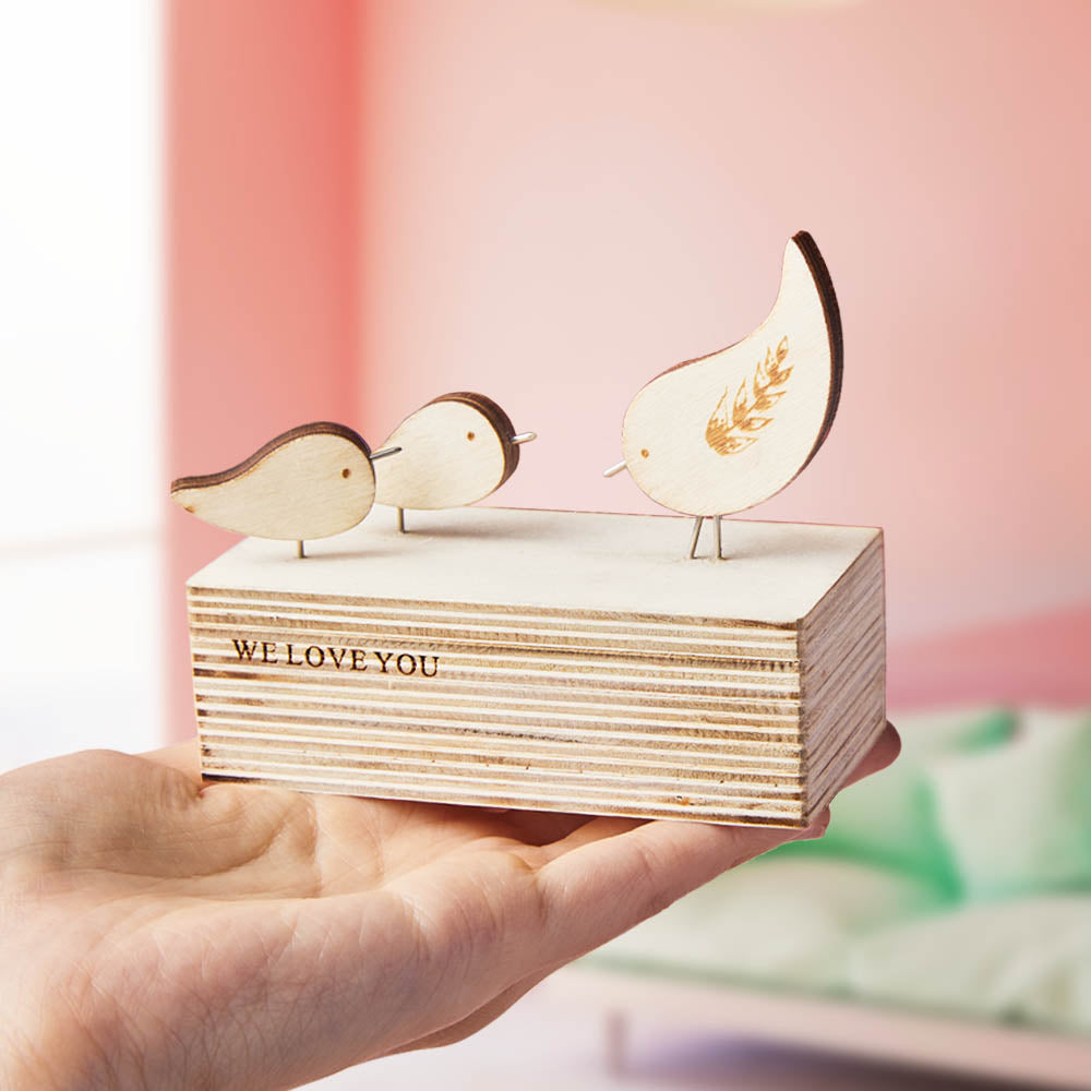 Bird Mom - Personalized Mother Wooden Birds