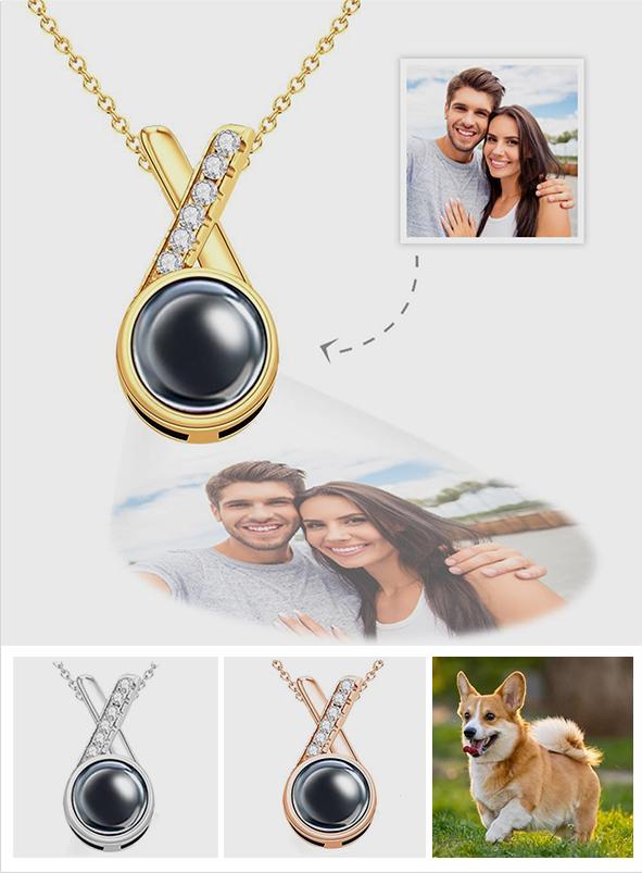 Unique Photo Projection Charm - gift for anyone, who lost a loved one - Personalized Unique Photo Projection Charm