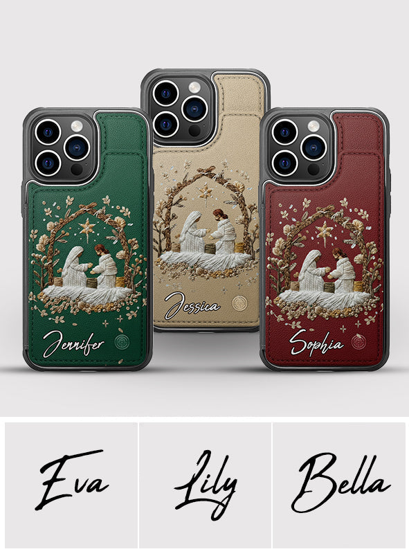 Jesus Love You Faith - Personalized Christian Fully Printed Wallet Phone Case