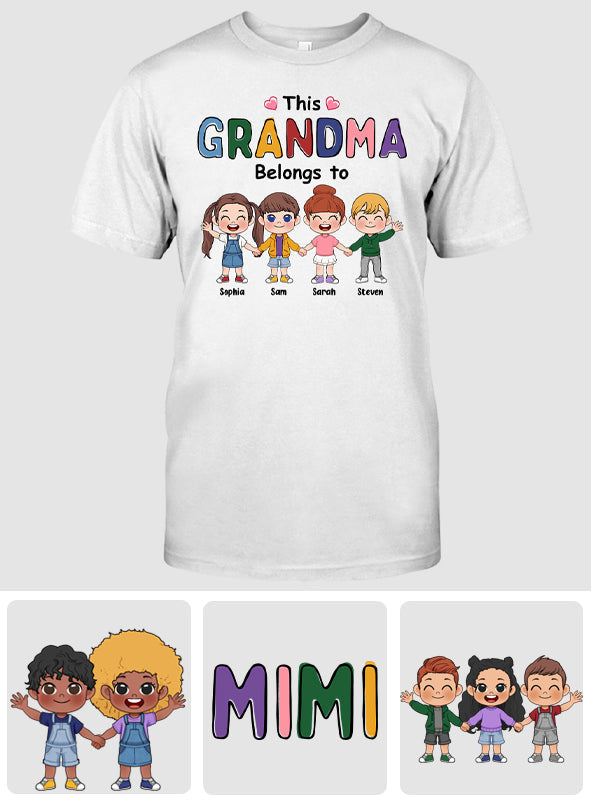 This Grandma Belongs To - Personalized Grandma T-shirt And Hoodie