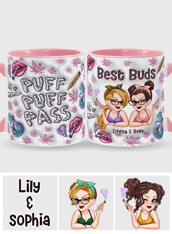 Puzz Puzz Pass - Personalized Weed Accent Mug