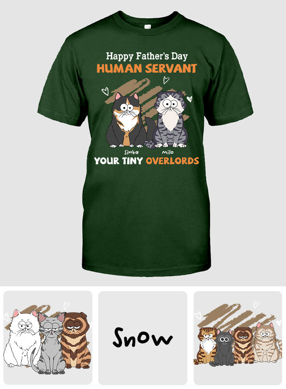 To My Human Servant - Personalized Cat T-shirt And Hoodie