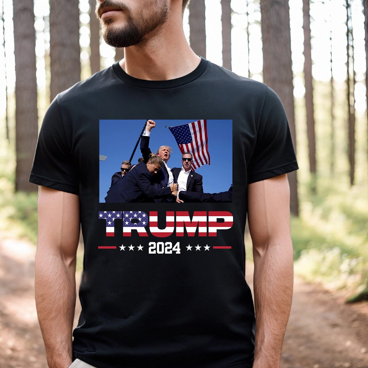 Never Surrender Shirt, Fight For America T-shirt, 2024 Rally Shirt T-shirt & Hoodie