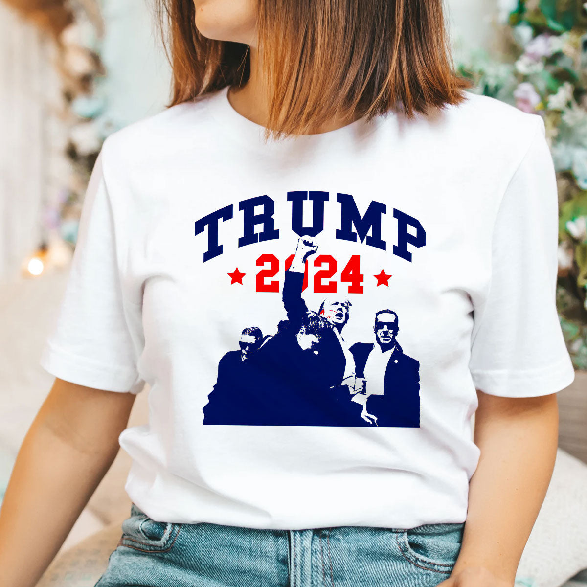 Never Surrender Shirt, Fight For America T-shirt, 2024 Rally Shirt T-shirt & Hoodie