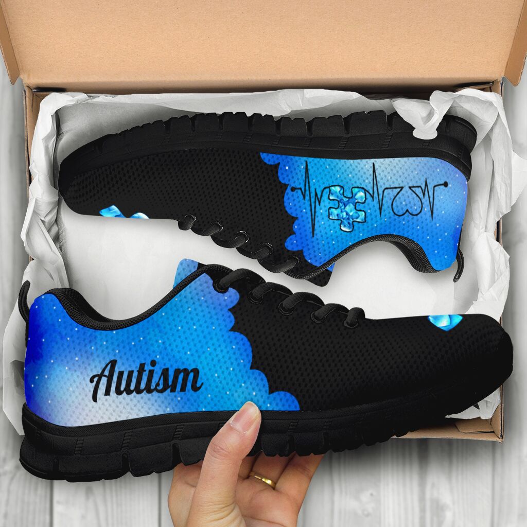 Heart Beat Autism Awareness Autism Awareness Sneakers 0622