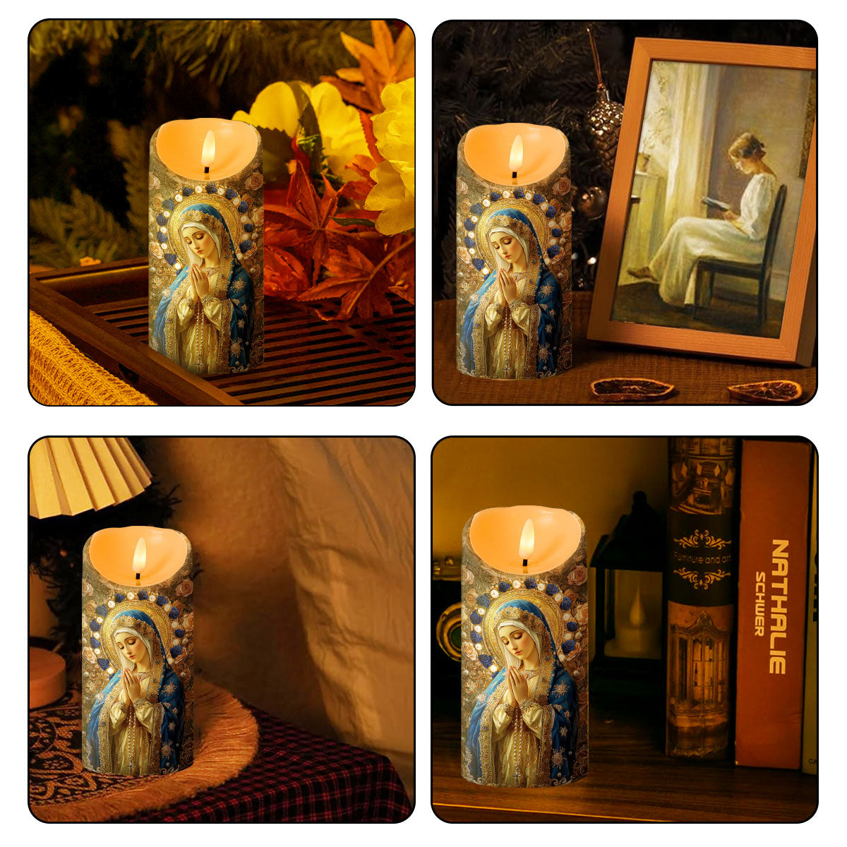 Prayer Candle for Husband β Warm LED Light, Inspirational Blessing and Strength Gift