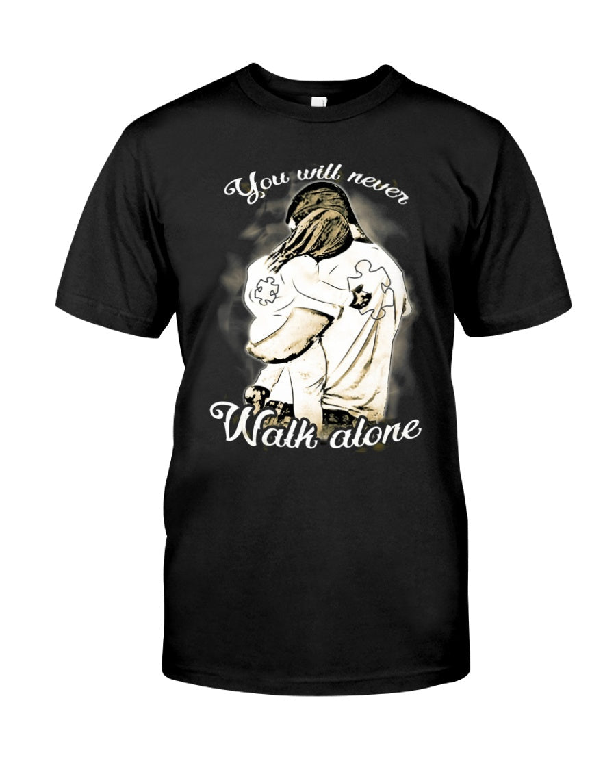 You Will Never Walk Alone - Autism Awareness T-shirt and Hoodie 0921
