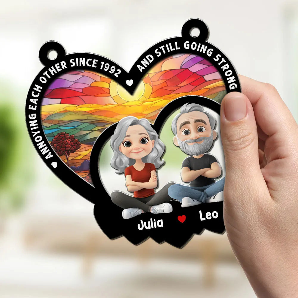 Forever With You - Personalized Custom Suncatcher