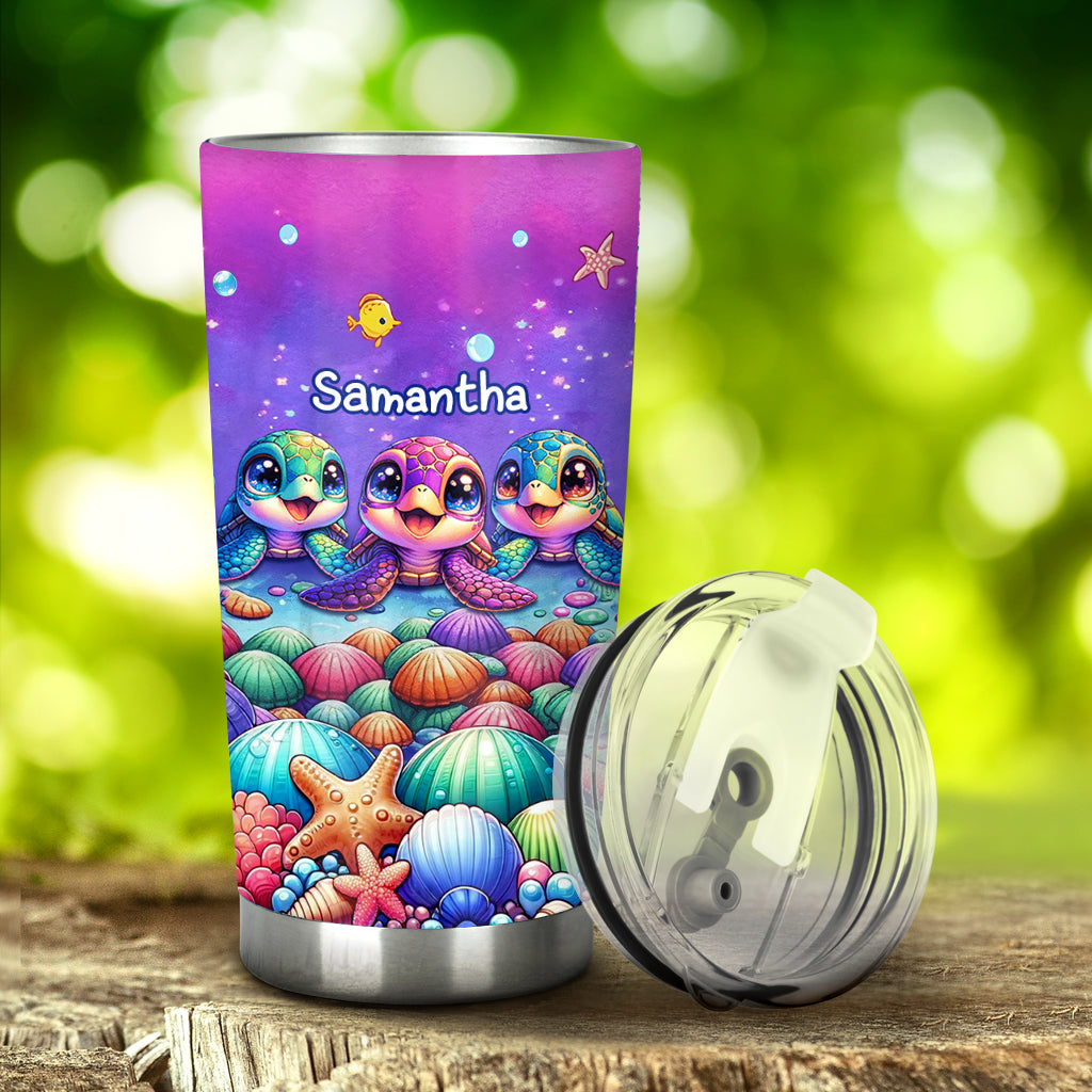 Just A Girl Who Loves Turtles - Personalized Turtle Tumbler