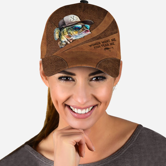 Women Want Me Fish Fear Me - Personalized Fishing Classic Cap