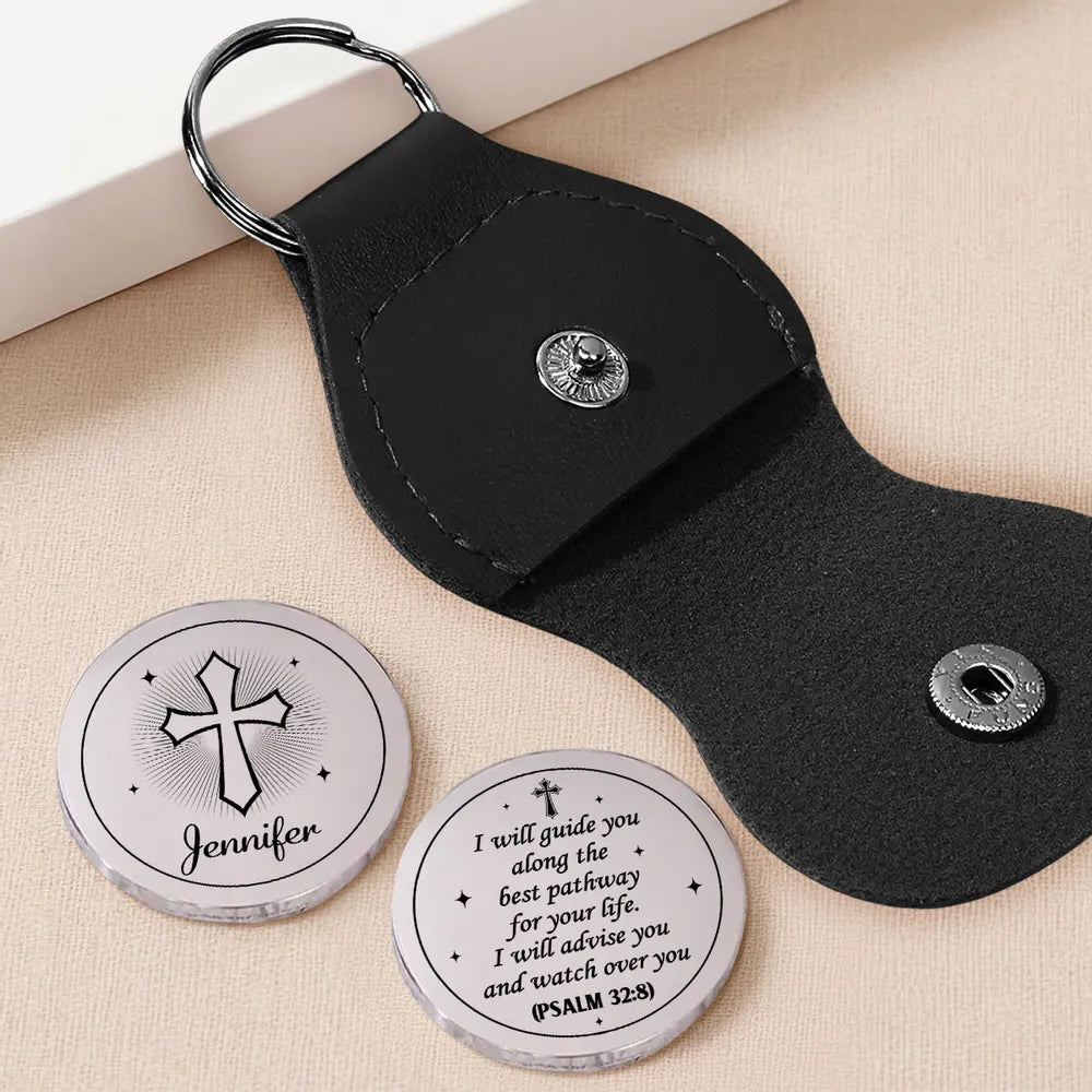 Personalized Pocket Hug with Cross Design, Faith-Inspired Everyday Keepsake, Unique Christian Gift for Her