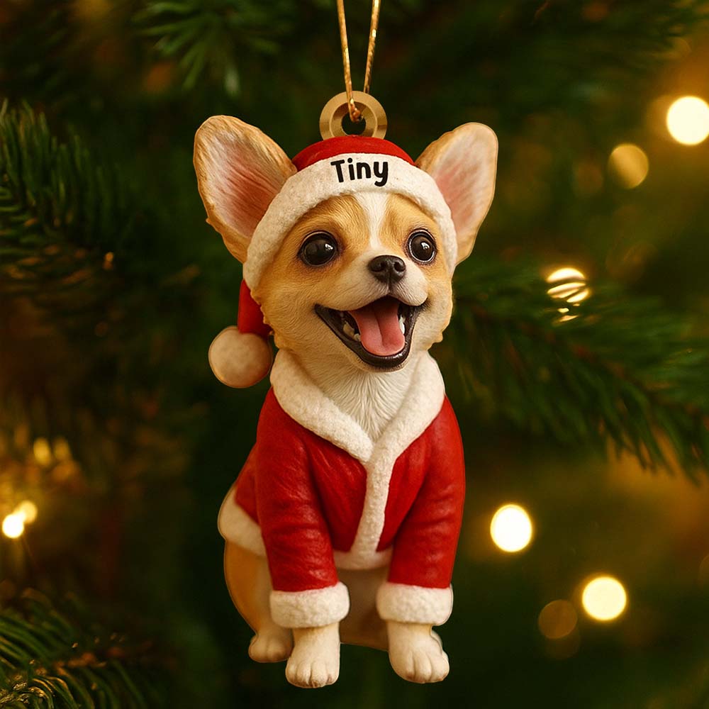 Furry And Bright - Personalized Dachshund Dog Custom Made 3D Minifigure Ornament