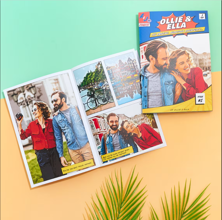 Birthday Digest Magazine Photo Upload - Personalized QR Greeting Card
