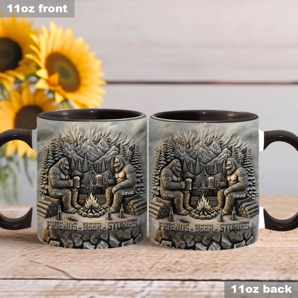 Friends Beer Stories - Personalized Camping Accent Mug