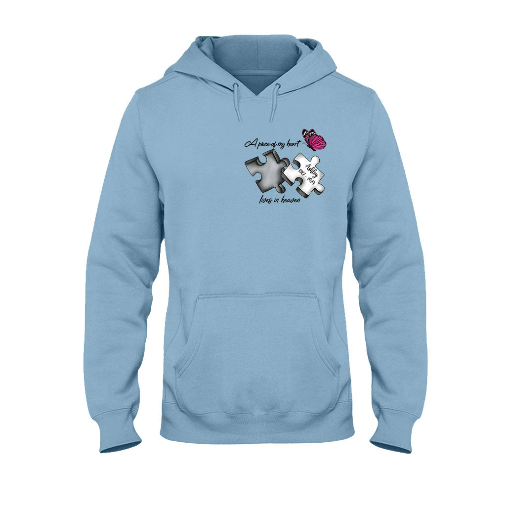 Always On My Mind Forever in My Heart - Personalized Memorial T-shirt And Hoodie