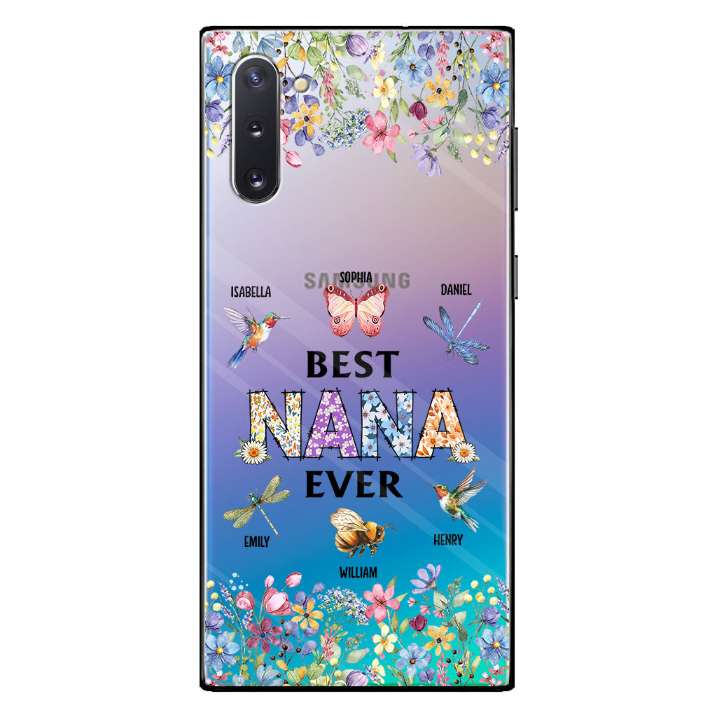 Best Mom Nana Ever - Personalized Grandma Clear Phone Case
