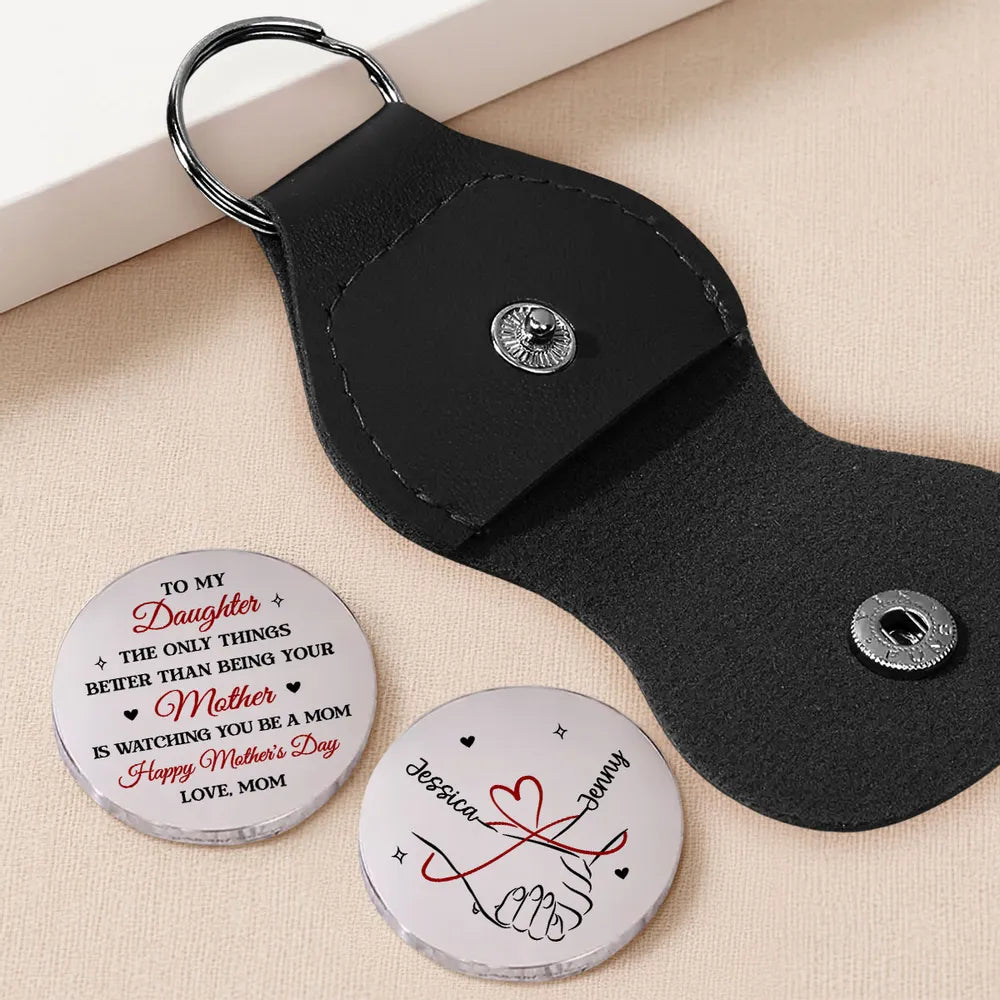 Personalized Pocket Hug Token for Daughter, Motherhood Quote, Happy Mother's Day Keepsake, Unique Gift from Mom