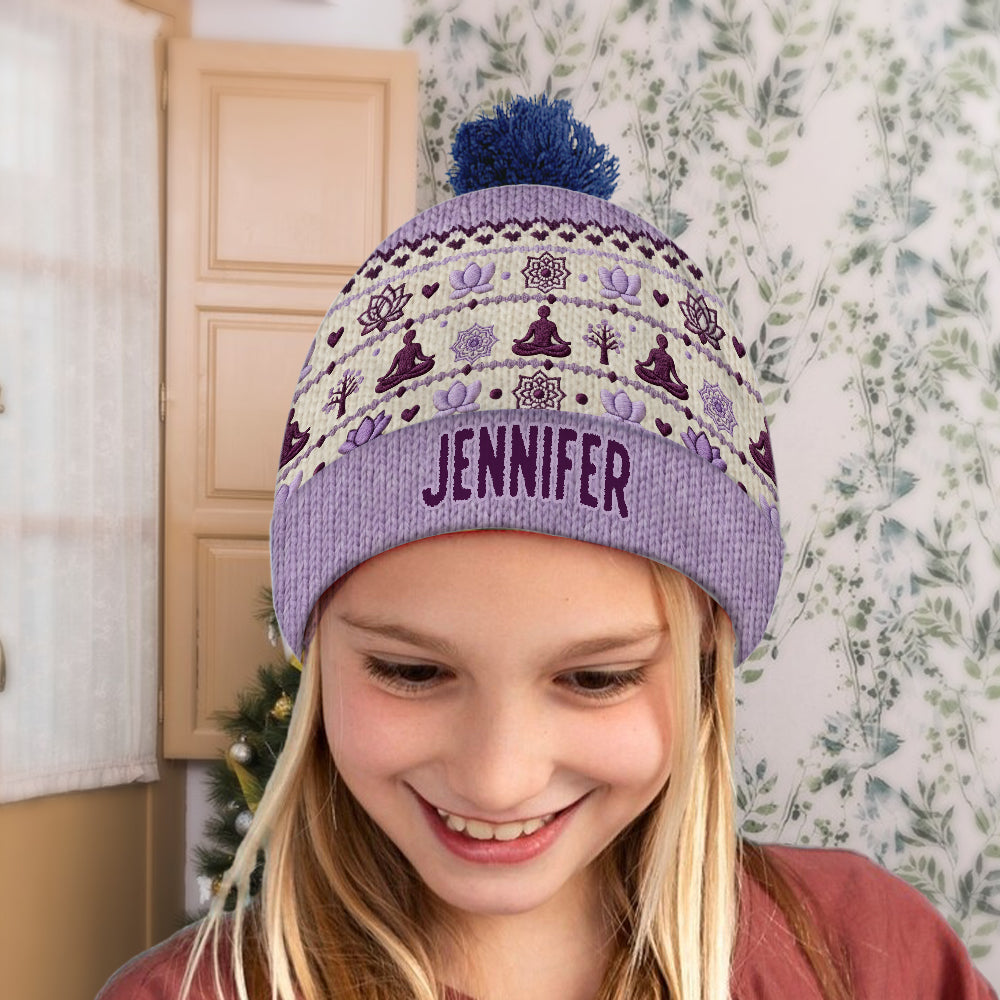 Namaste - Personalized Yoga Beanie Hat