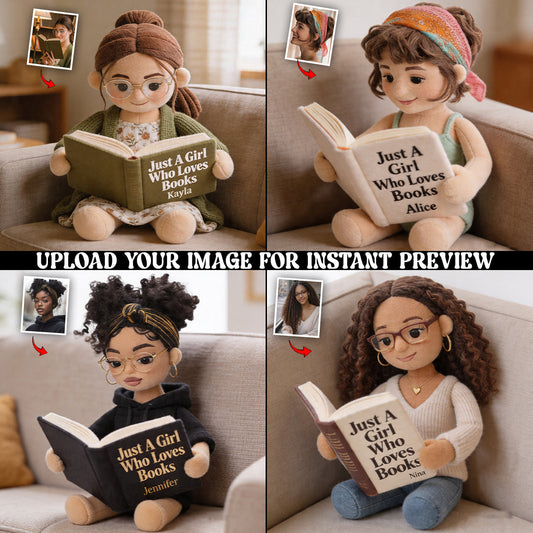 Love Reading - Personalized Book Premium Faux Fur Pillow