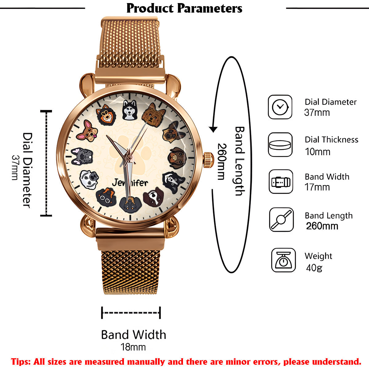 Just A Girl Who Loves Dogs - Personalized Dog Women Hand Watch