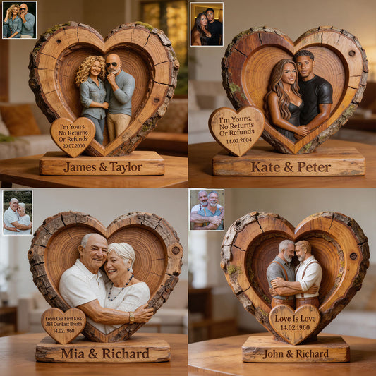 You & Me We Got This - Personalized Couple Custom Shaped Wood Plaque
