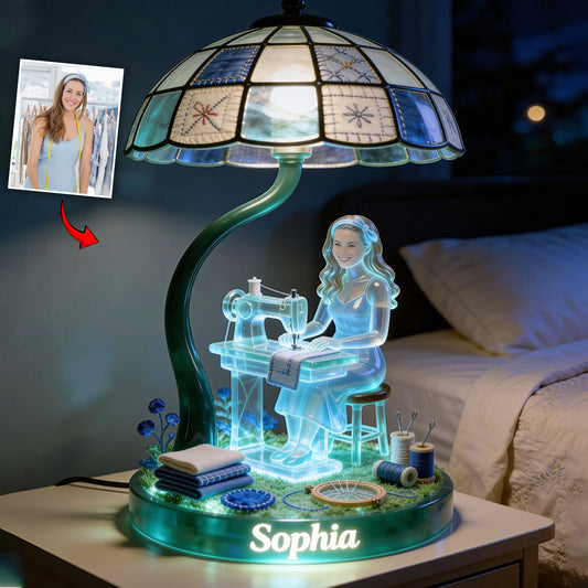 Sewing Room Decor - Personalized Sewing Acrylic LED Night Light