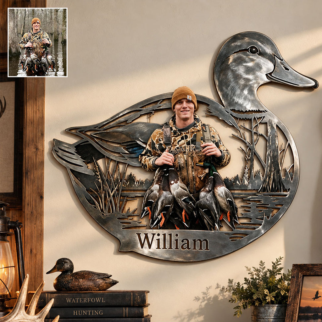 Love Hunting - Personalized Hunting 3D Printed Cut Metal Sign