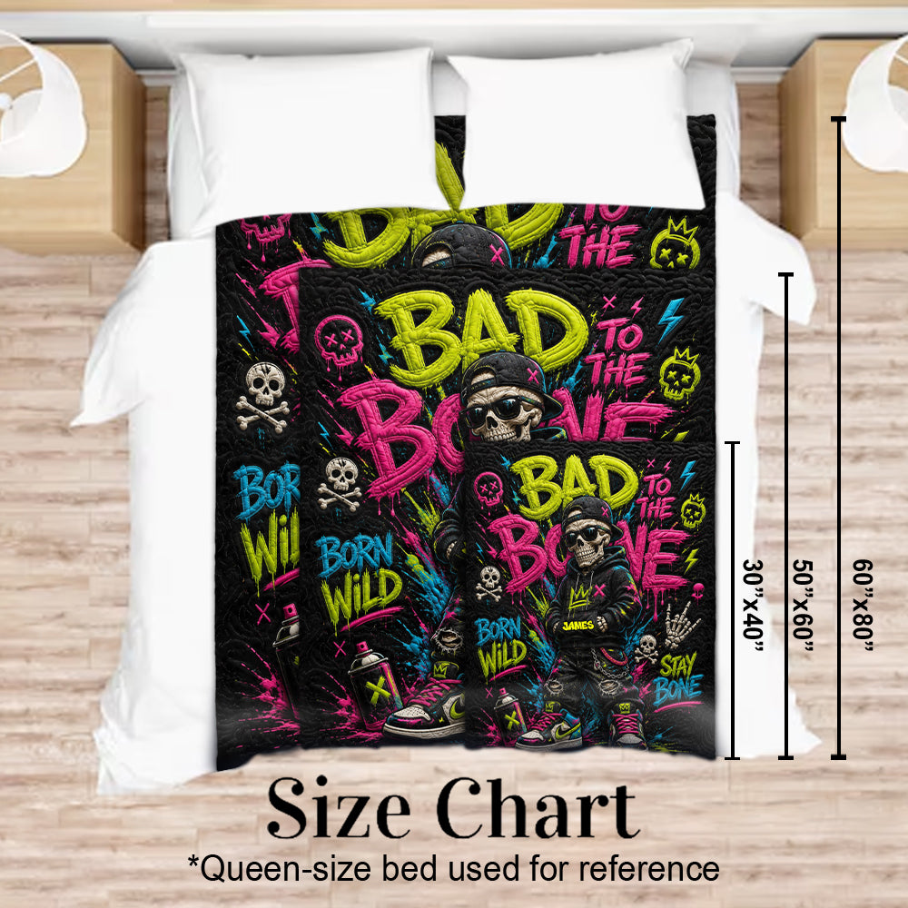Stay Cool - Personalized Skull Blanket