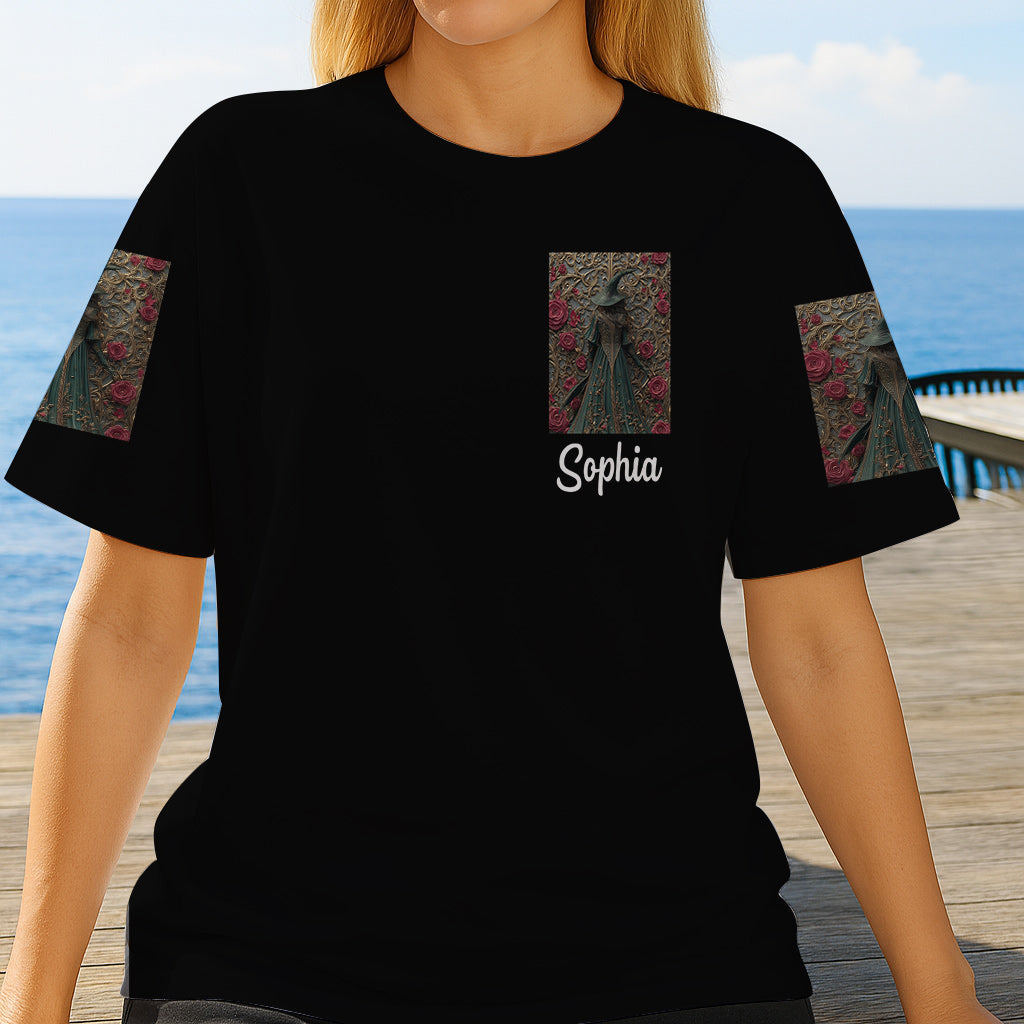 Purple Witch - Personalized Witch All Over Shirt