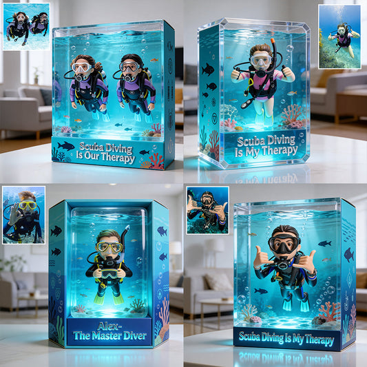 Scuba Diving, The Master Diver - Personalized Scuba Diving Custom Shaped Acrylic Plaque