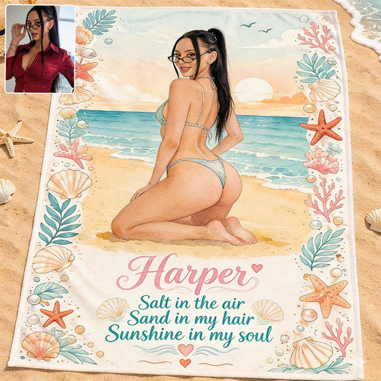 Sunshine In My Soul - Personalized Sea Lover Quick-dry Beach Towel/ Bath Towel
