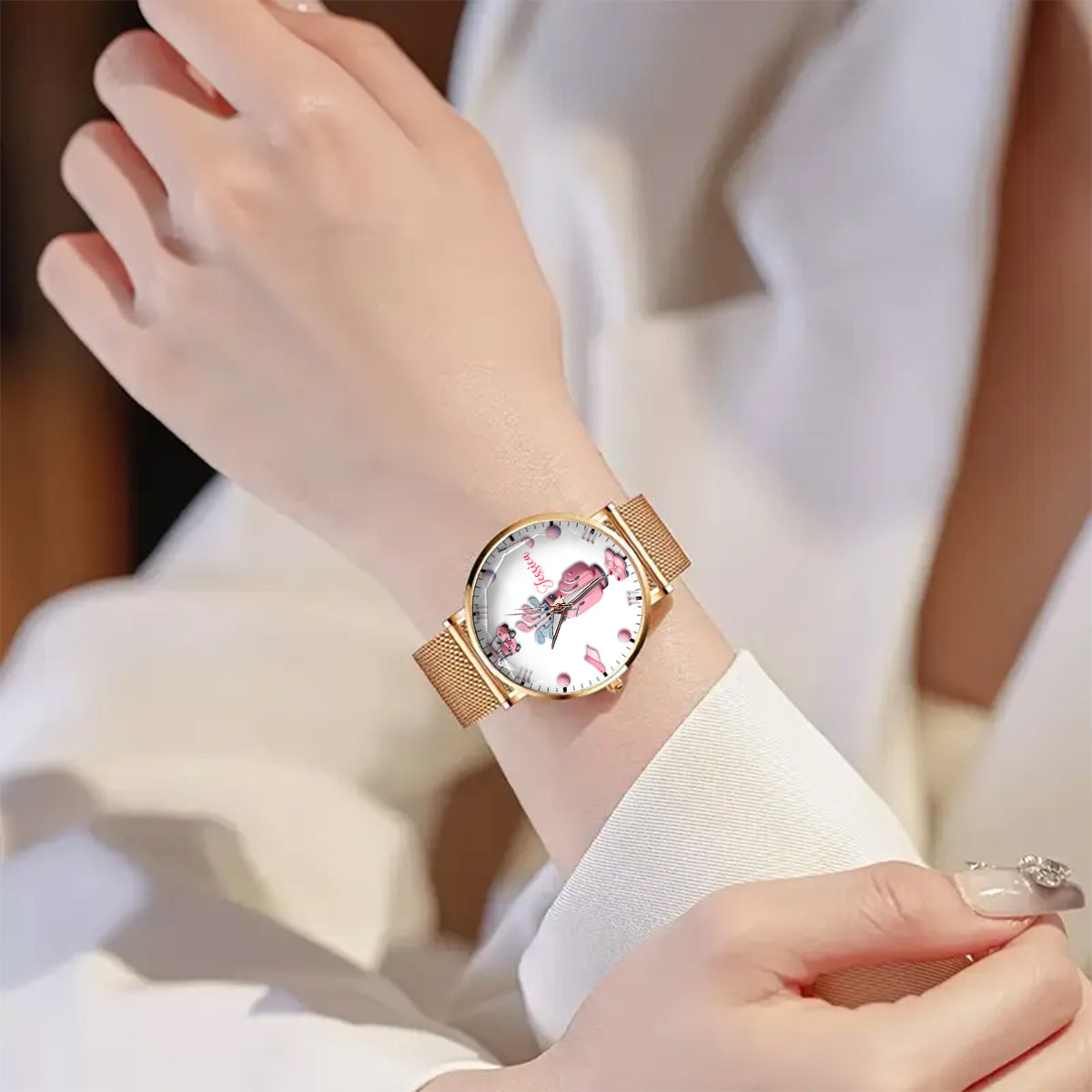 Love Golf - Personalized Golf Women Hand Watch