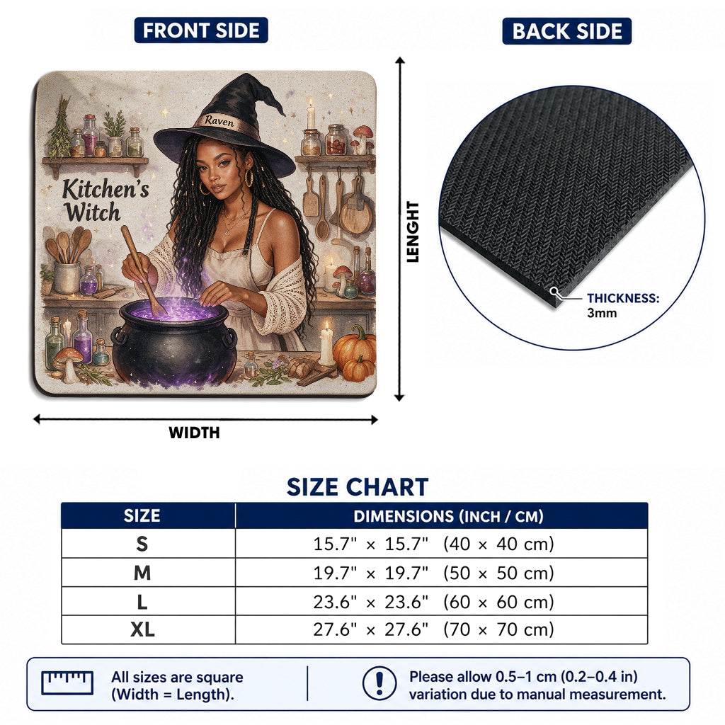 Witch's Kitchen - Personalized Witch Drying Mat