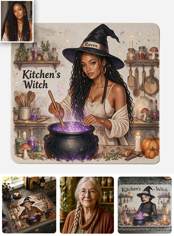 Witch's Kitchen - Personalized Witch Drying Mat