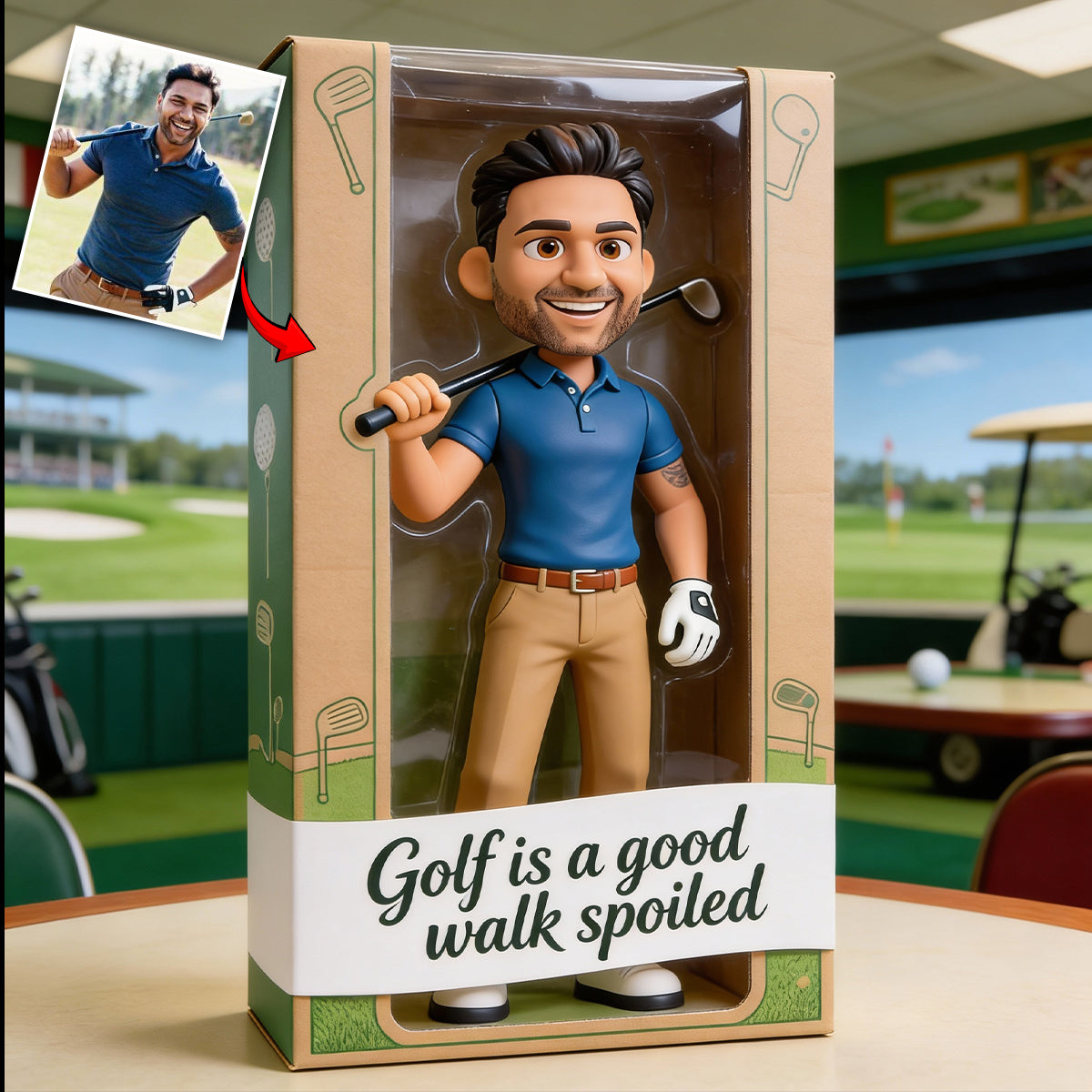 Love Golf - Personalized Golf Custom Shaped Acrylic Plaque