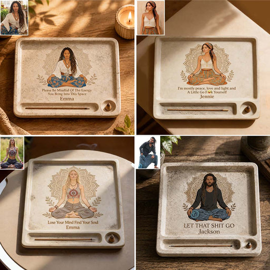 Namaste - Personalized Hippie Catch-All Tray