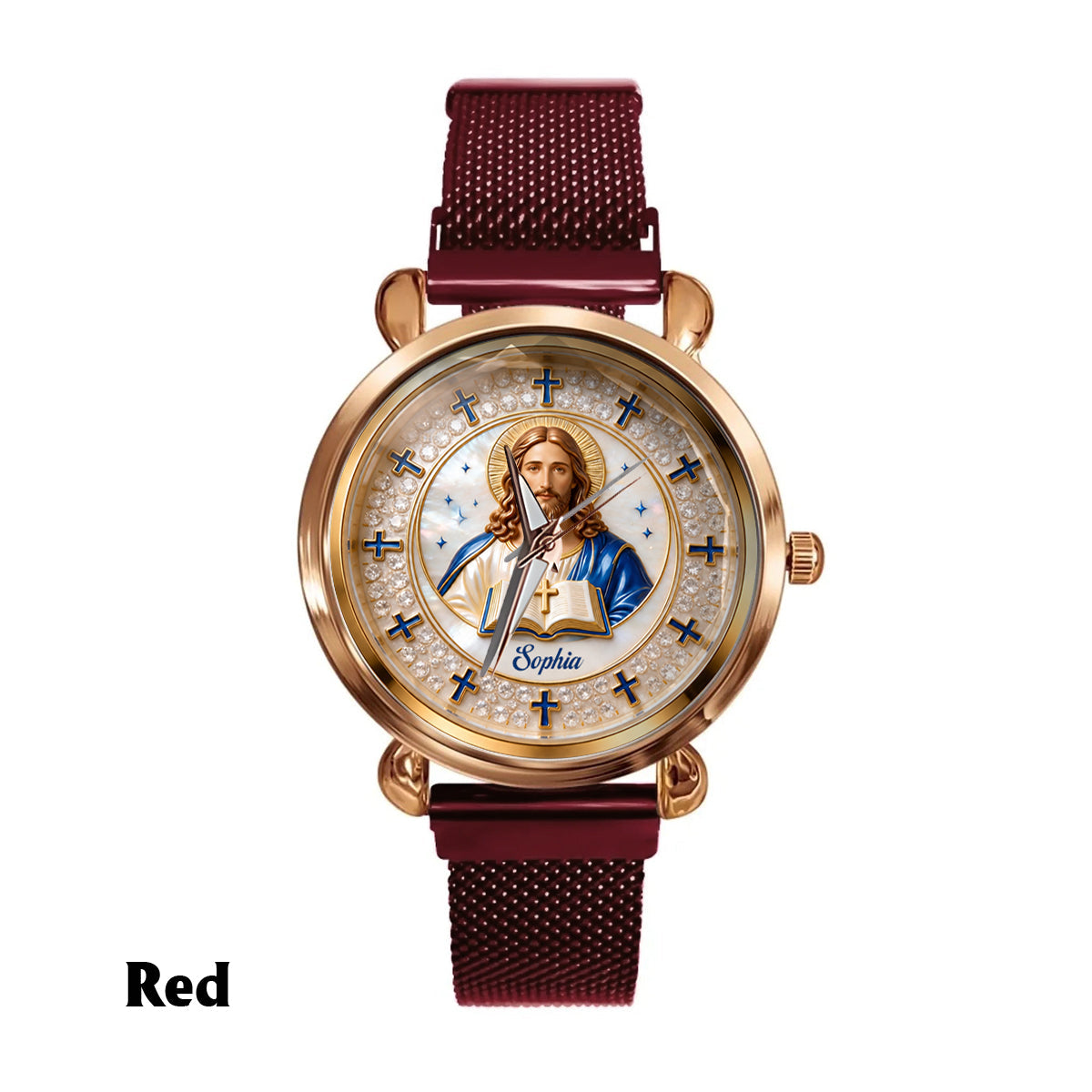 Faith Over Fear - Personalized Christian Women Hand Watch