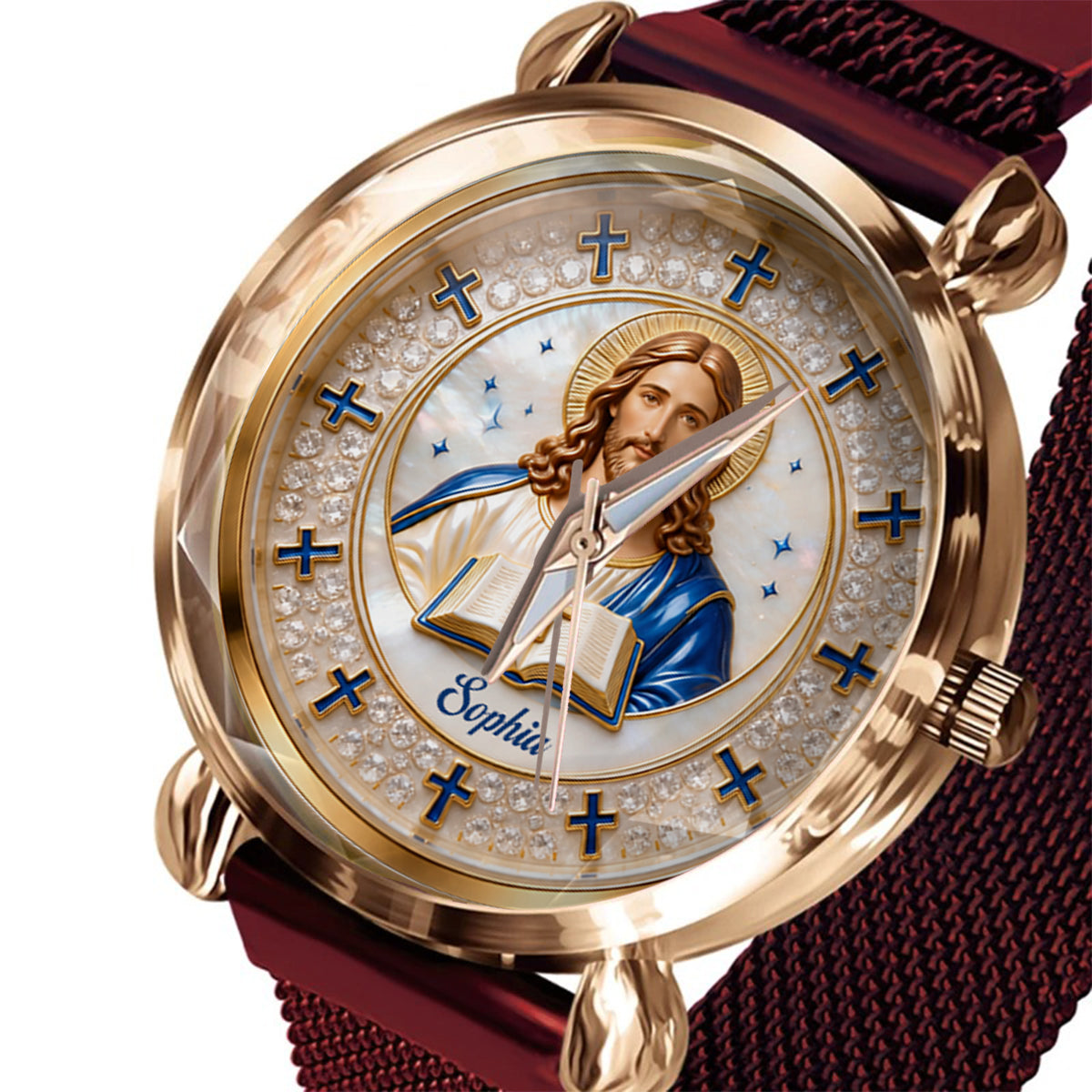 Faith Over Fear - Personalized Christian Women Hand Watch
