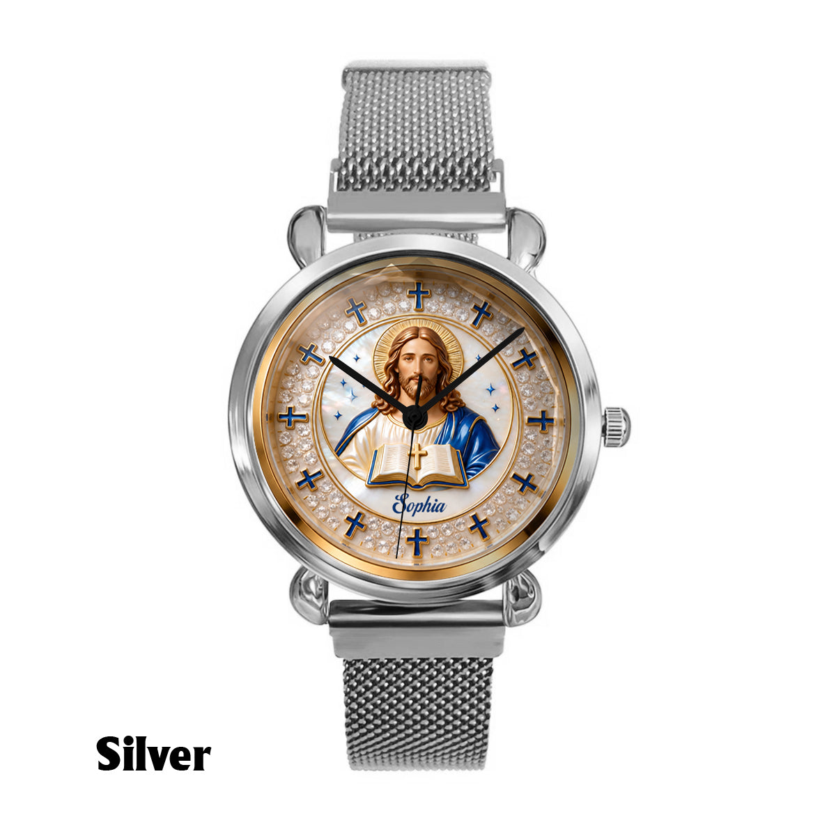 Faith Over Fear - Personalized Christian Women Hand Watch