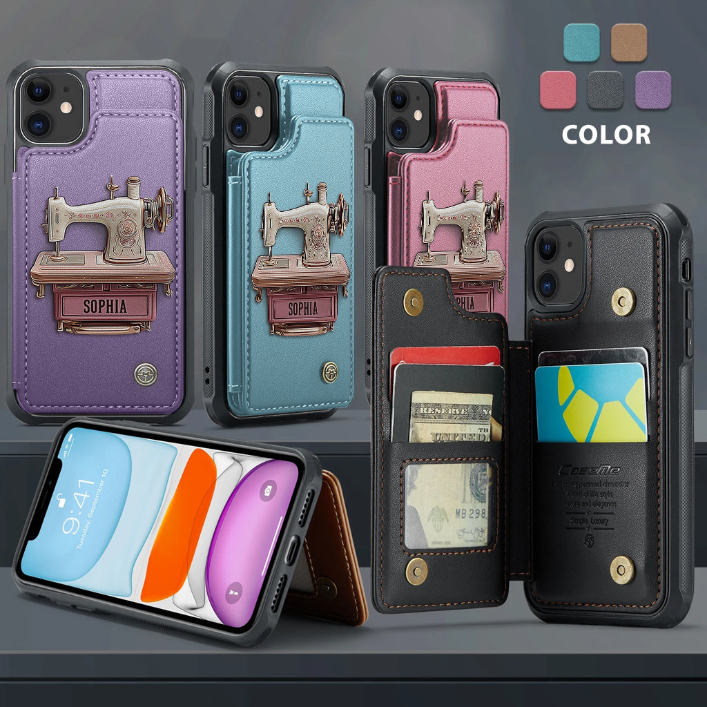 Sewing Machine - Personalized Sewing Wallet Phone Case