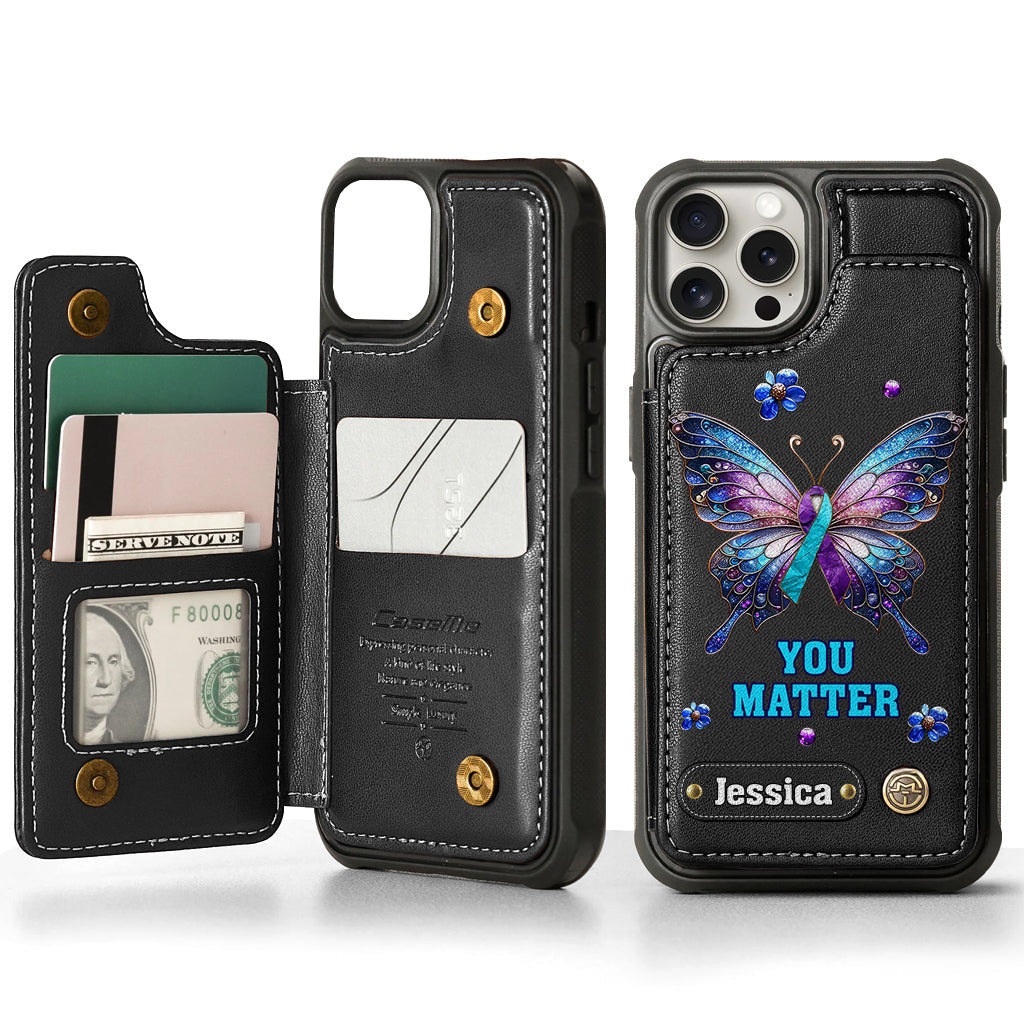You Matter - Personalized Suicide Prevention Wallet Phone Case