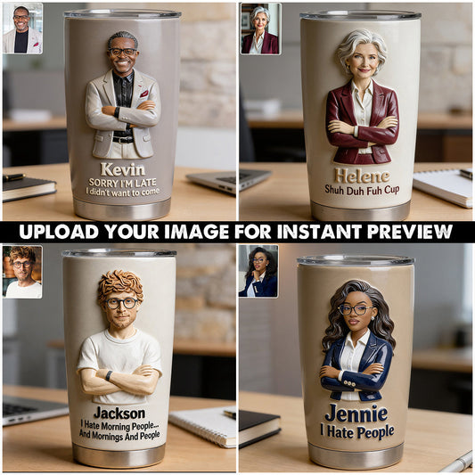 Social Battery Low - Personalized Colleague Tumbler