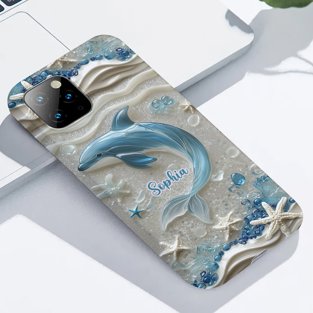 Love Dophins - Personalized Dolphin Full Print Phone Case