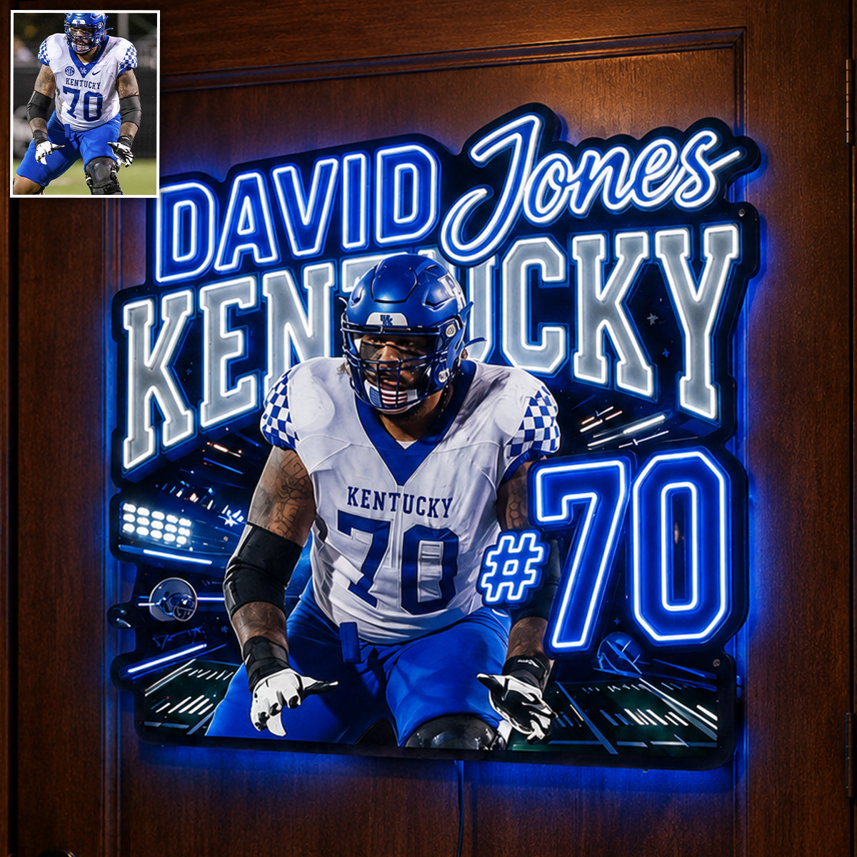 Game Day - Personalized Football Neon LED Light Sign