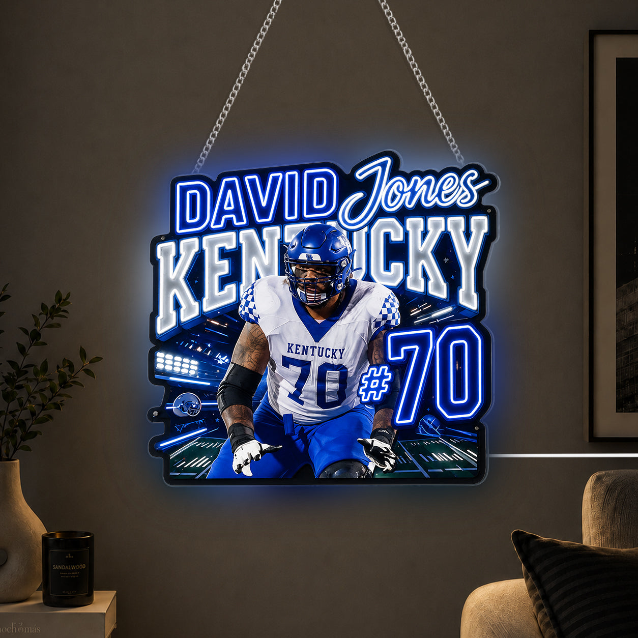 Game Day - Personalized Football Neon LED Light Sign